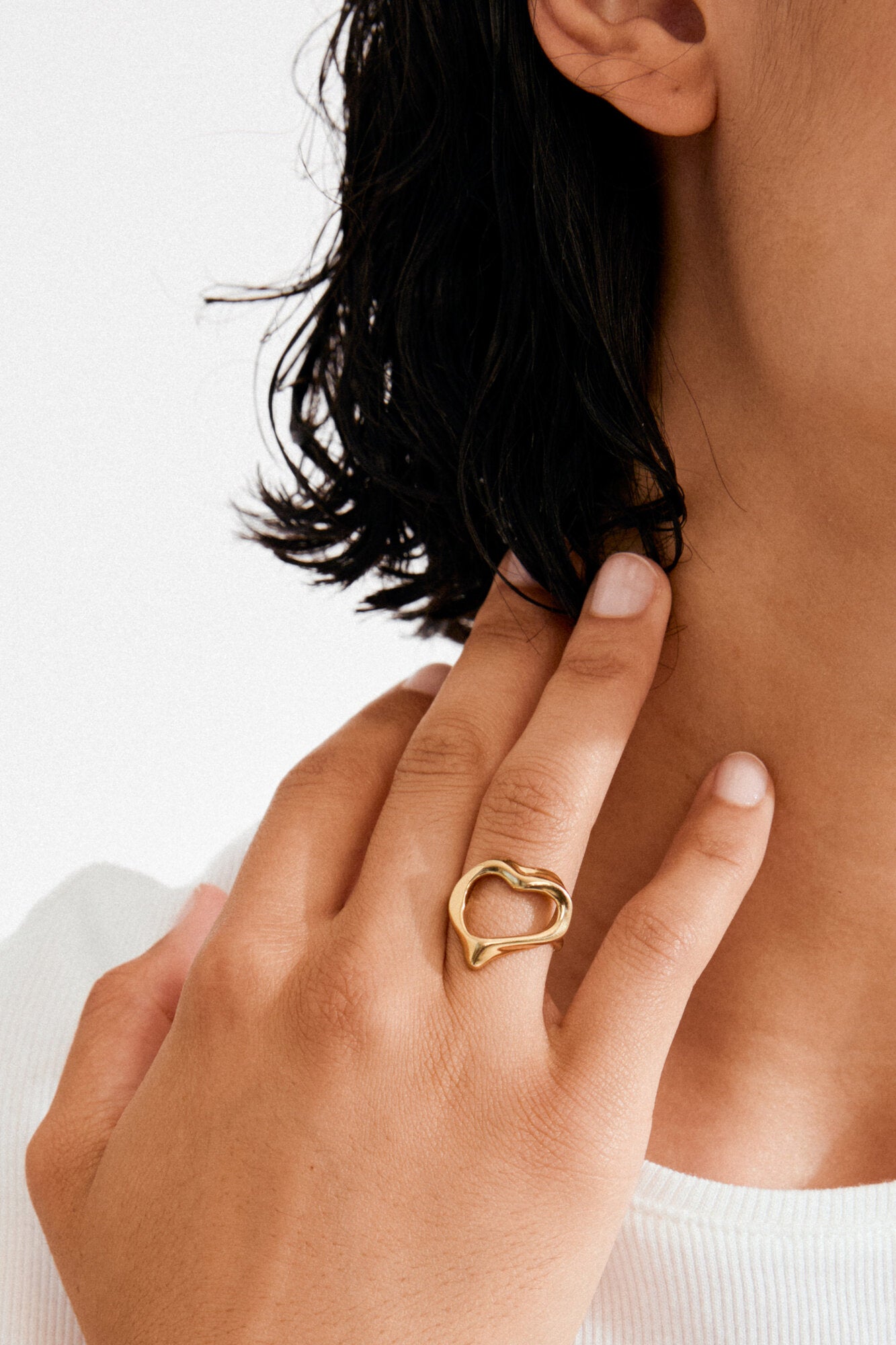 Iris ring - forgyldt